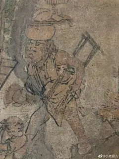 山西古代壁画欣赏（三十八）岩山寺市井图，山西繁峙岩山寺文殊殿壁画,是我国宋金时期较为珍贵的大型佛教寺观壁画之一。壁画内容十分丰富,画艺精湛高超,风格细腻严谨。文殊殿内东西两壁绘画风格虽略有不同,但都体现了精致繁丽的北宋院体画风。岩山寺壁画西壁图像风格主要体现了唐代吴道子人物画传统、北 ​​​​...展开全文c