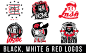 Black, White & Red logos : A few logos