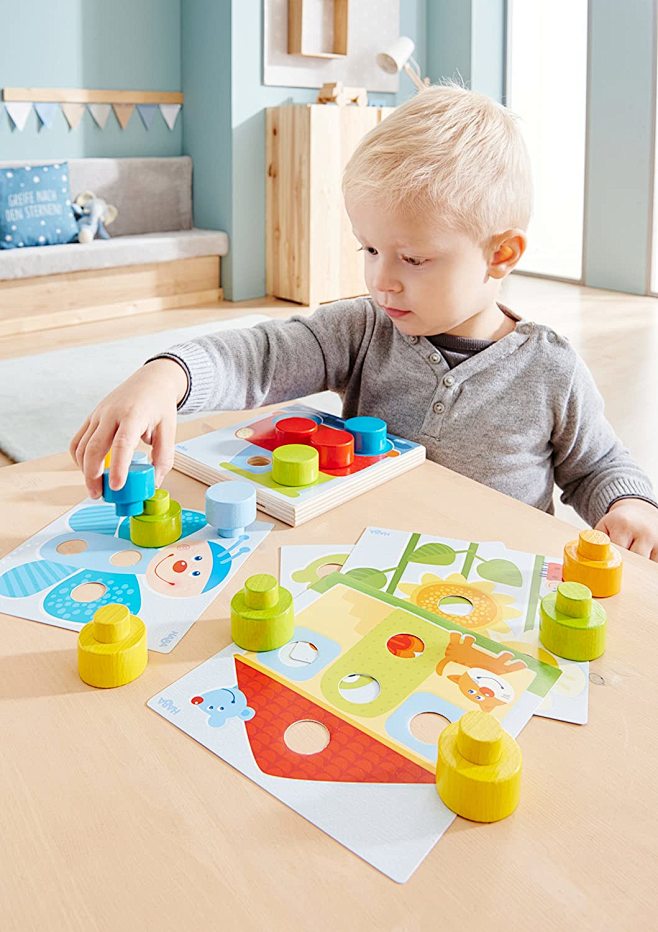 Child playing puzzle...