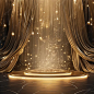 Premium Photo | Contemporary backdrops in gold illustration realistic