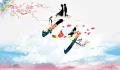 七夕高清素材 png 设计图片 免费下载 页面网页 平面电商 创意素材 png素材