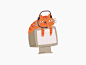 Ginger Cat at Work call center workplace work manager support kitty cat animated cute illustration motion animation