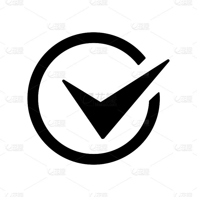 选中图标平面矢量模板设计新潮素材-花瓣网