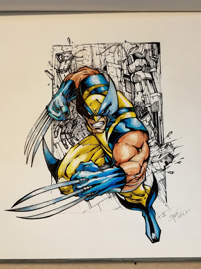 手绘美漫金刚狼