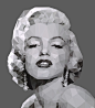 Low Poly_Marilyn Monroe : Low Poly