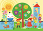 Easter Flowers  Puzzles  chidlren  space  firemen  jungle   animals miller  Ed Miller Ed Miller Design fairytales