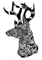 Magic Animals T-Shirt Print : Meditative magical animals