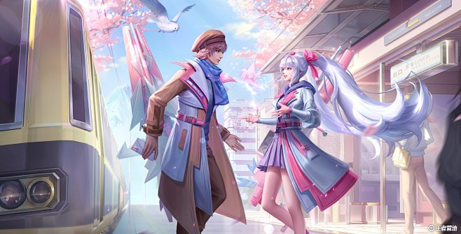 王者荣耀 刘备&孙尚香-时之恋人 海报