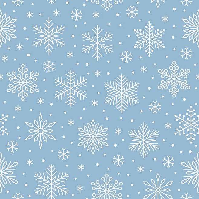 Blue Christmas Snowf...