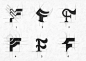 字母F创意设计