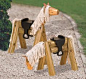 Landscape Timber Horse Woodworking Plan