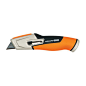 Fiskars 770020-1001 Retractable Utility Knife, Orange, 5" L