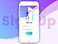Mobile - Sign Up : View on Dribbble