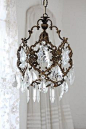 Bronze Chandelier french antique bronze chandelier and crystals...