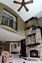 Love love love! Have the master suite upstairs able to look out in the living room... Christmas would be amazing with the vaulted ceiling space and would love the view of the tree from room