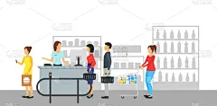书桌,商店,卡通,贺卡,银行柜台,商务,篮子,传单