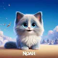 Disney在逃小猫❄️AI专属小猫的迪士尼海报