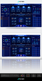 科技蓝企业运营大数据可视化UI大屏