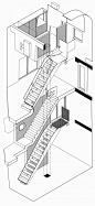 铃木先生住宅 Suzuki House by Bolles + Wilson - 灵感日报 :   铃木先生住宅（Suzuki House）位于日本东京，建于上世纪九十年代初期。风格虽然很日本，其设计却出德国团队Bolles + Wilson。     房子位于街道转角处，是一个首层被架空的混凝土盒子，架空部分由一对钢柱支撑，就…