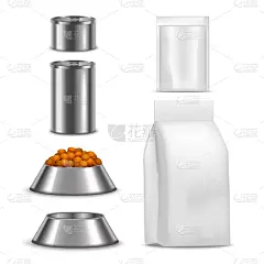 三维图形,空白的,狗食,罐子,兽群,复杂,商务,塑胶,食品,写实