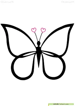 跟着老师画蝴蝶！10张轻松简单的漂亮蝴蝶卡通涂色简笔画！ | 涂色集，涂色画打印大图 : 蝴蝶是昆虫中的一种，具有独特的美丽外观。以下是对蝴蝶的一般描述：外形：蝴蝶的身体由头部、胸部和腹部组成。头部有复眼和触角，触角多呈丝状。胸部有六条腿和一对前翅，后翅相对较大。羽翅：蝴蝶的翅膀通常具有鲜艳的颜色和复杂的图案，常常有明亮的色彩和 跟着老师画蝴蝶！10张轻松简单的漂亮蝴蝶卡通涂色简笔画！