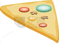 分离着色,比萨饼,切片食物,美味,图标,蔬菜,热,菜单,食品,午餐