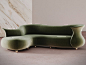 Curved sofa AMPHORA CORNER by Desforma