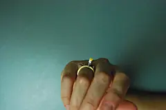 代购 希腊设计师Myrto 纯银925镀金戒指 王子插画童话表白 爱情绕着走 原创 新款 2013 正品