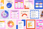 Instagram Educational Posts Pack : Fully customisable Canva Instagram Educational + Infographic Post Templates to help you create engaging content using numbers, graphs, charts and diagrams. Boost your Engagement rate while
