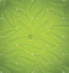 绿叶质地，环保背景
