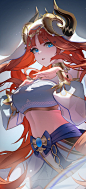 动漫美少女   原神   妮露