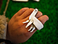 香港设计师 UUendy Lau 动物造型手工真皮戒指（羊驼）