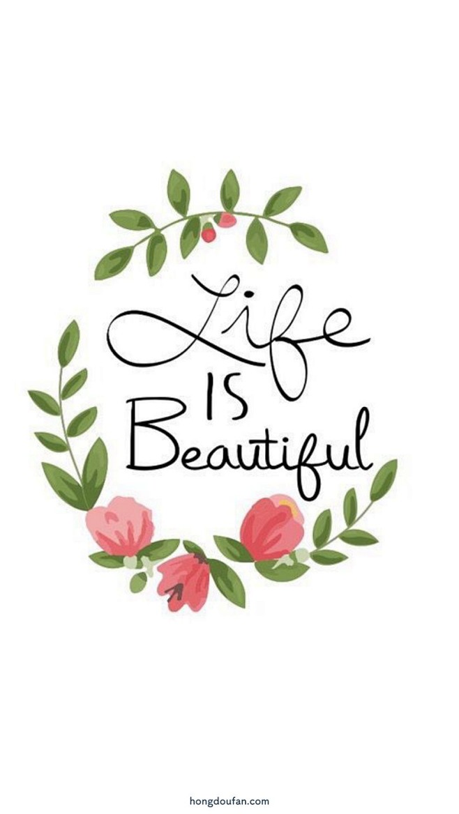 Life is beautiful. 英...