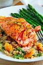 Apricot Dijon Glazed Salmon: