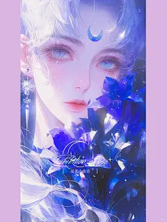 美少女战士手机壁纸 | 蓝色鸢尾花