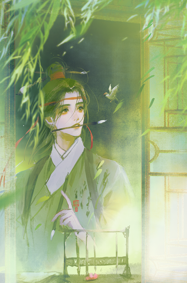 古风美男 〕作者 沾花惹草木