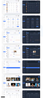 设计下仪表板，明亮的Web UI仪表板套件 UI设计 