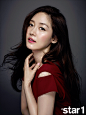 korean actress Sung Yu Ri @star1 magazine september 2015 photoshoot makeup