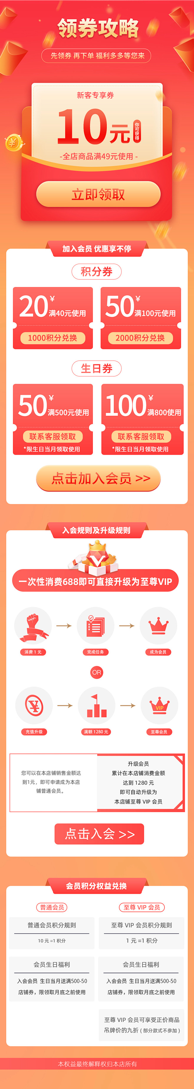优惠券福利页电商设计