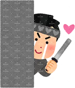 躲在墙后的粉丝为爱豆演员歌手加油助威kagenagara_ouuen_idle_man08卡通 插画 免扣 素材 手绘 png