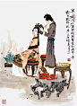 著名国画家、连环画家——项维仁和他的工笔重彩仕女画