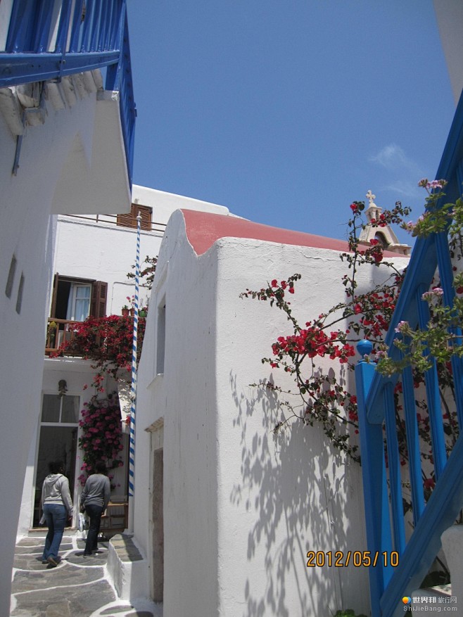 【希腊】米克诺斯--风车讲述着白墙和蓝顶...