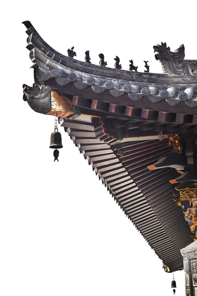 古风屋檐PNG-花瓣网
