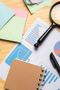 便签本办公用品商务摄影图