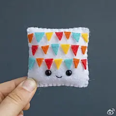 艺术家Becky Margraf的毛毡手作~超可爱的表情包！