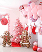 Lynda Correa on Instagram: “Mr. & Mrs. gingerbread mosaic balloons!! Fun & festive  styling by @thecreativeheartstudio #kidspartyideas #kidsparty #balloons…”