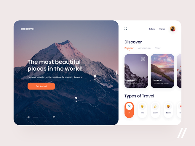 Travel App Design Co...