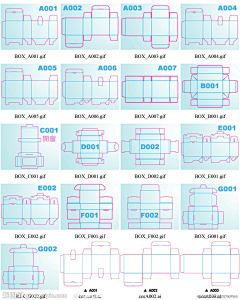 周朝君采集到包装结构/刀模