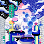<보름 달력> 6월호 - 그래픽 디자인, 일러스트레이션 : <보름 달력> 6월호. The cactus spa.매월 15일. 이번 달도 반이나 갔네. 라는 생각이 들때 쯤 배포하는 무가지 프로젝트입니다.  작업문의jisuchoi.poly@gmail.com