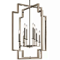 Kichler 43966 Downtown Deco 8 Light 24" Wide 1 Tier Candle Style Chandelier Polished Nickel Indoor Lighting Chandeliers